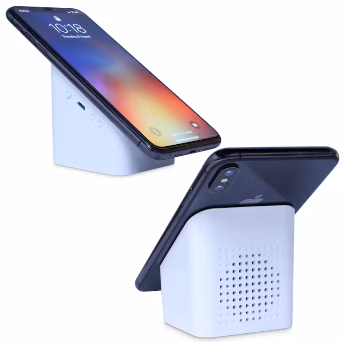 Anti-Slip Suction Bluetooth Speaker with Phone Stand