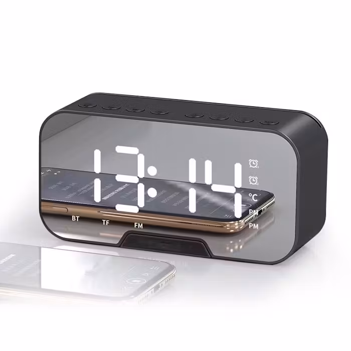 Bluetooth Speaker Wireless with Clock and Radio