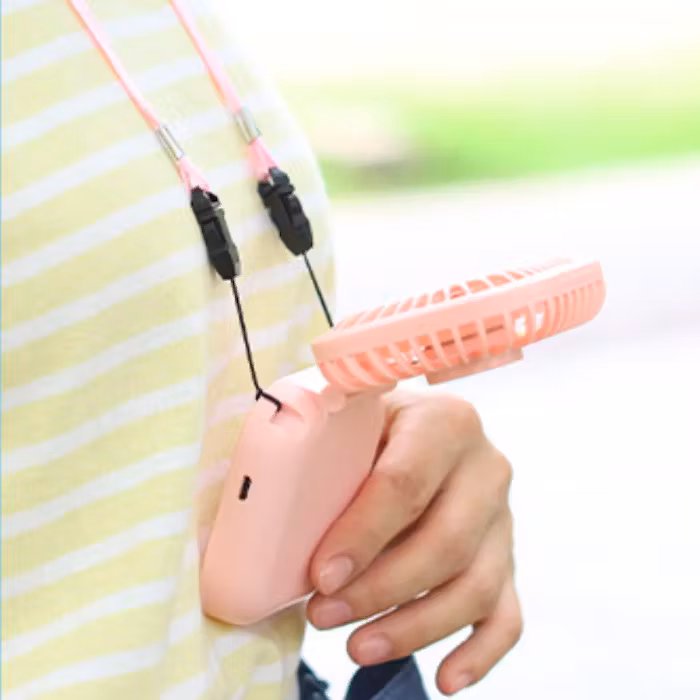 Cooling Foldable Fan with Neck String - alternate view