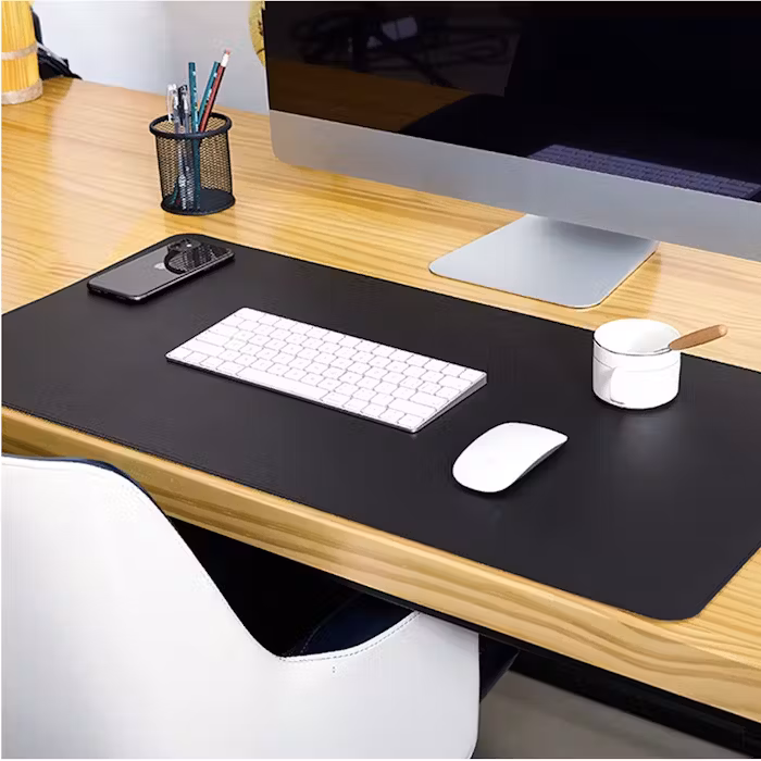 Cork Desk Mat and Double-Sided Leather