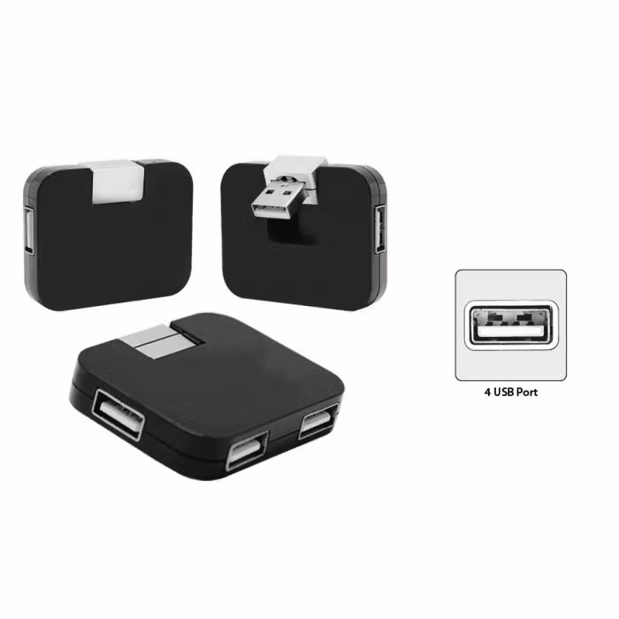 Compact 4-Port USB Hub