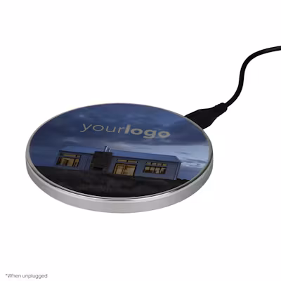 LED Logo Light-up Wireless Charger - alternate view