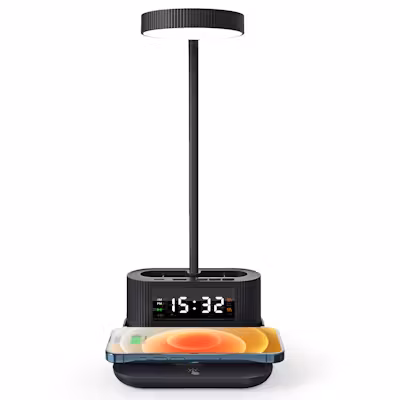 Smart Desk Lamp with Wireless Charging Hub - alternate view