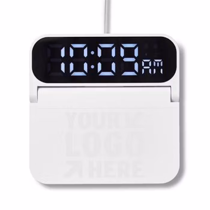 Wireless Charger with LED Alarm Clock