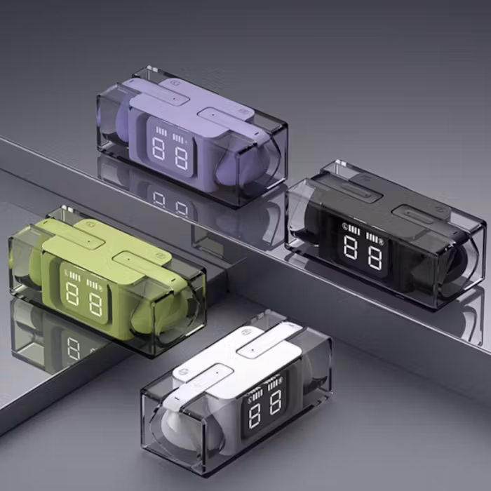 Wireless Bluetooth Earphones with LED Display