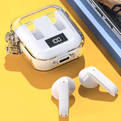 Wireless Earbuds with Digital Power Case - alternate view