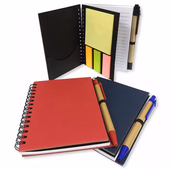 A6 Recycled Eco-Friendly Notebook with Pen - alternate view