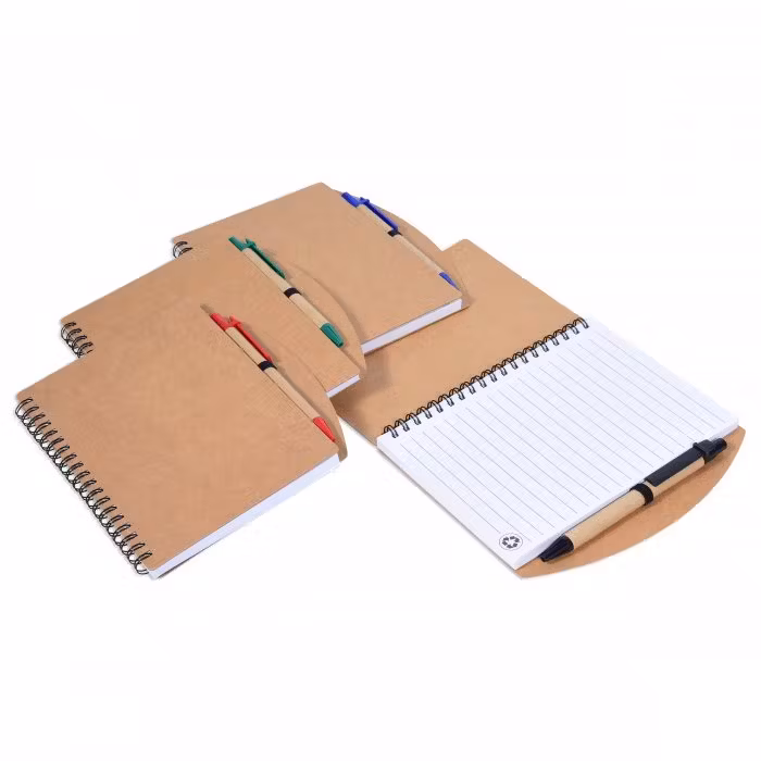 Trendy PP Eco-Friendly Notebook with Ball Pen - alternate view