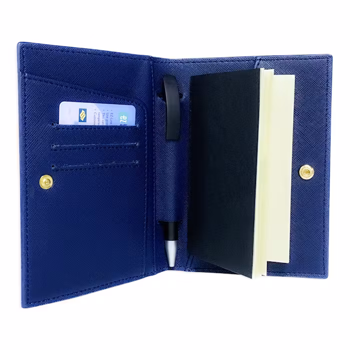 Versatile Memo Pad Holder with Pen and Card Slots - alternate view