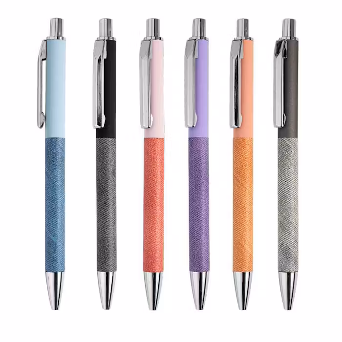 Textured Barrel Aluminum Ballpoint Pen