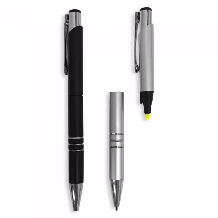 Detachable Ball Pen with Highlighter
