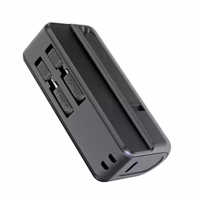 Dual Connector Capsule Power Bank with Stand