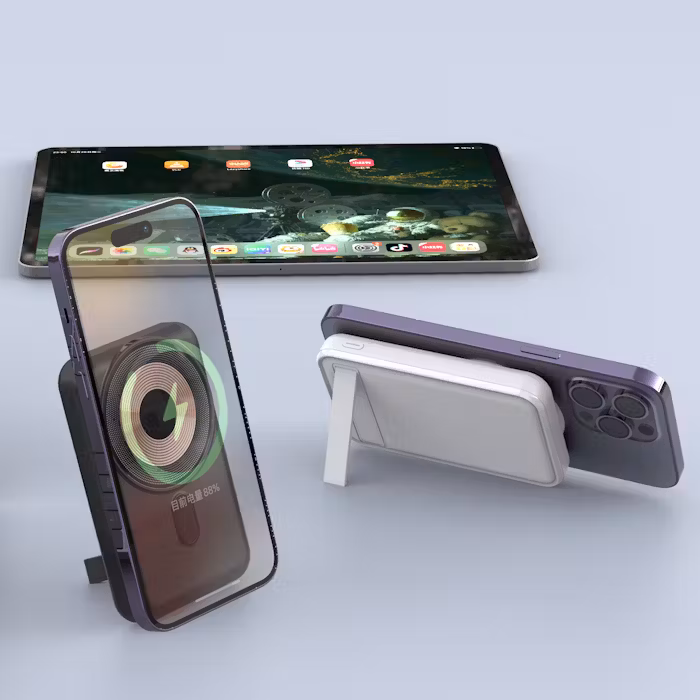 Kompac Magnetic Wireless Powerbank With Phone Stand - alternate view