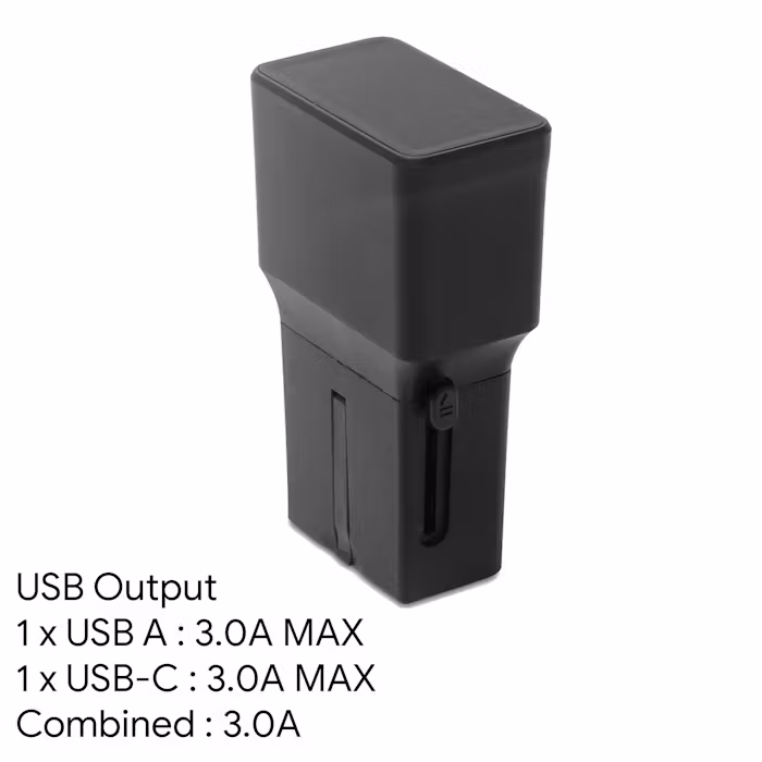 Dual Fast Charging Multi Plug Travel Adaptor - alternate view
