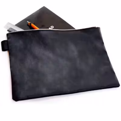 Zipper A4 Pouch (PU Leather)