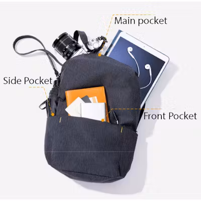 Lightweight 10L Colourful Backpack - alternate view