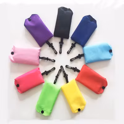 Basic Foldable Shopping Bag with Carabiner - alternate view