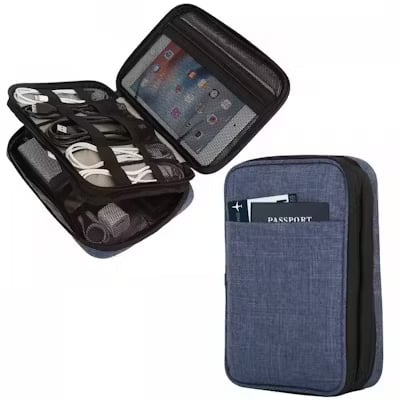 Double Layer Gadgets and Accessories Organizer Pouch
