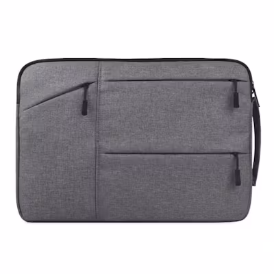 13 Inch Laptop Sleeve with Multi Zip Design and Handle