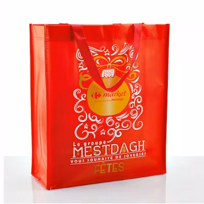 Laminated Full Color Non-Woven Portrait Bag - alternate view