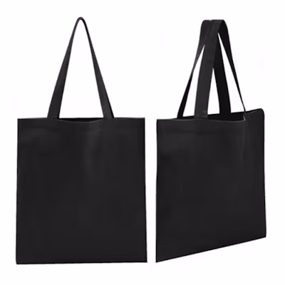 Coloured A4 Canvas Tote Bag