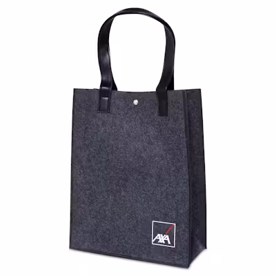 Felt Stylish Tote Bag with Leather Handle