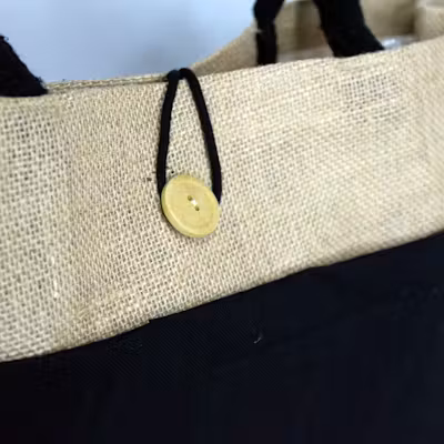 Jute Laminated Tote Bag - alternate view