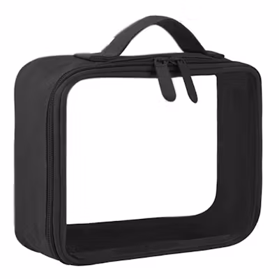 Clear Toiletry Bag with Handle
