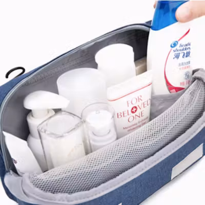 Large Capacity Cosmetics/Toiletries Pouch - alternate view