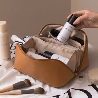 Large Travel Cosmetic Pouch - alternate view