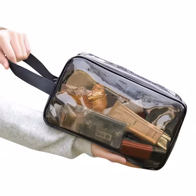 Waterproof Hubert Clear Toiletries Pouch