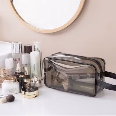 Waterproof Hubert Clear Toiletries Pouch - alternate view