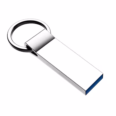 USB Metallic Thumb Drive with Keyring