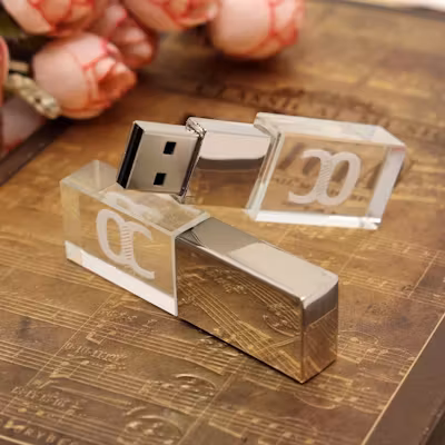 Crystal USB Thumb Drive - alternate view