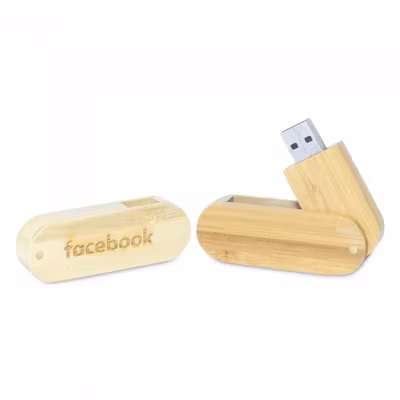 Wood Rounded USB Thumb Drive