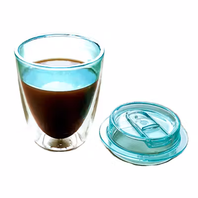 Double Wall Egg Shape Coffee Mug - alternate view