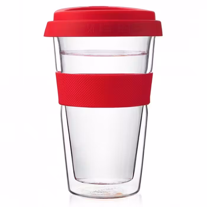 Double Wall Insulated Glass Mug