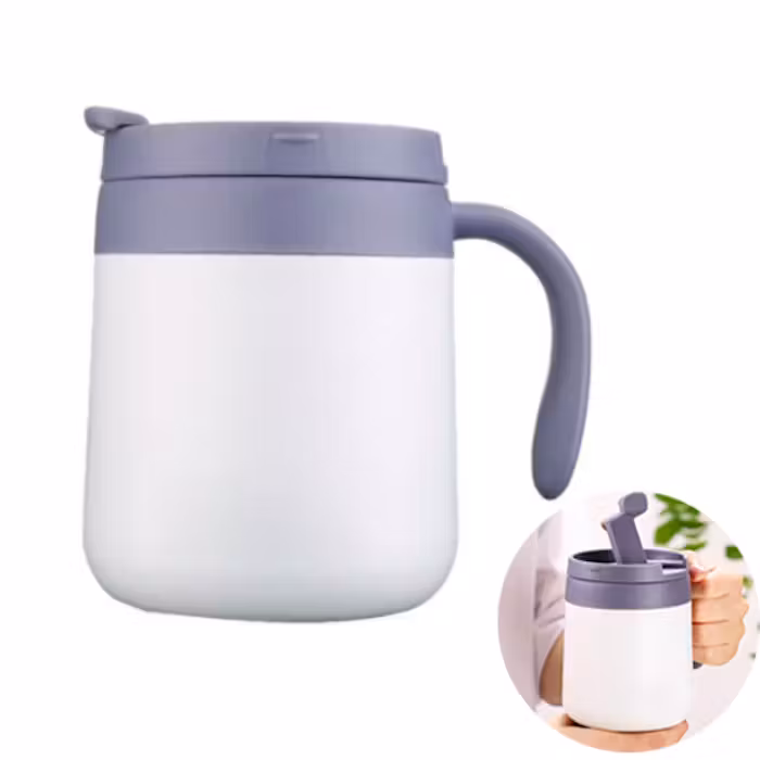 INS Stainless Steel Mug with Flip Lid