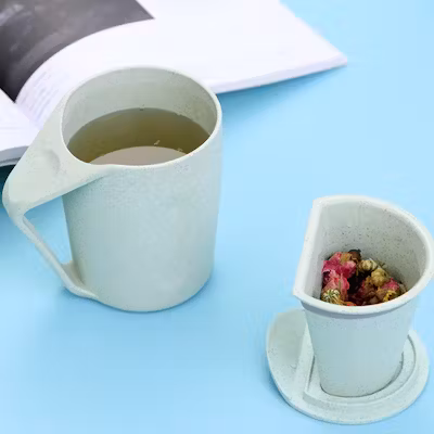 Tea Infuser Wheat Straw Mug - alternate view