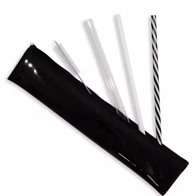 Plastic Straw Set Reusable