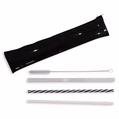 Plastic Straw Set Reusable - alternate view