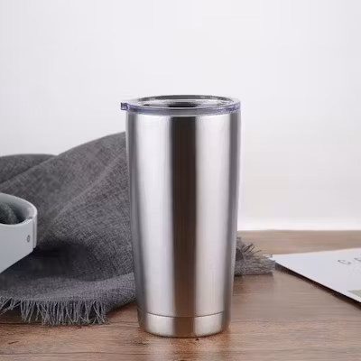 Double Insulated Stainless Steel Tumbler with Lid - alternate view