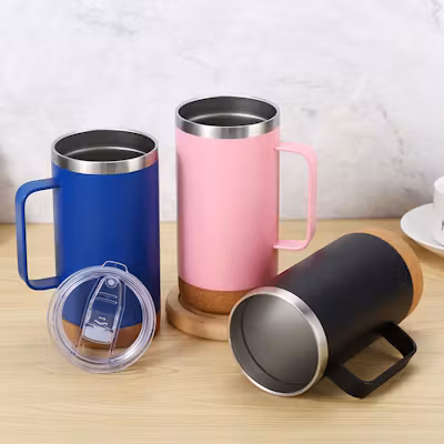 Insulated Tumbler with Cork Bottom - 700 ml - alternate view