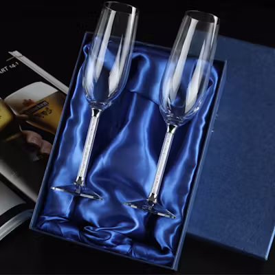 Champagne Glass Set with Box - alternate view