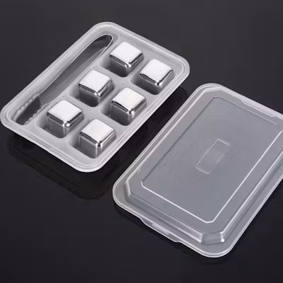 Stainless Steel Ice Cubes Set - alternate view