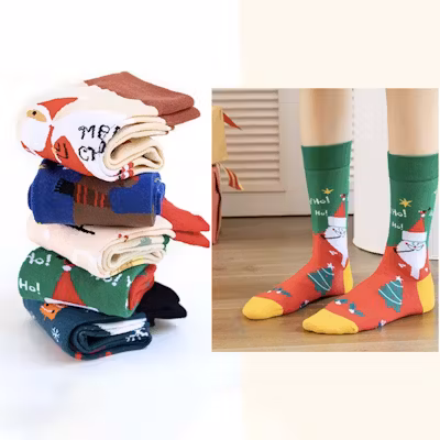 Christmas Socks - alternate view