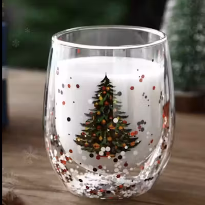 Double Wall Confetti Christmas Mug - alternate view