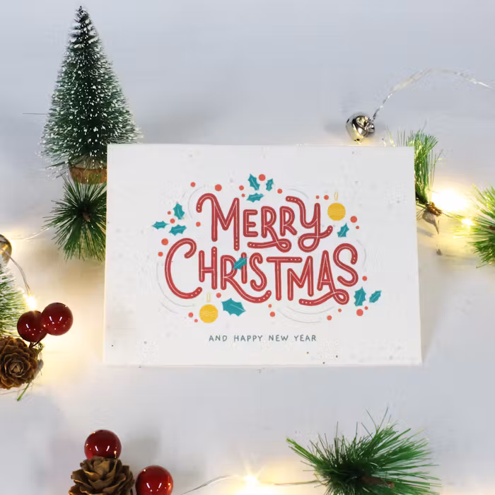 Plantable Christmas Greeting Card