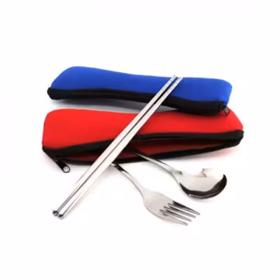 Cutlery Set in Zipper Pouch