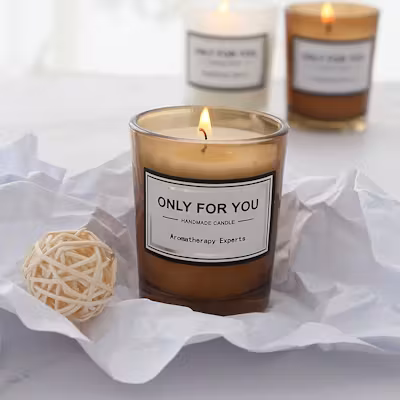 Scented Frosted Glass Candle